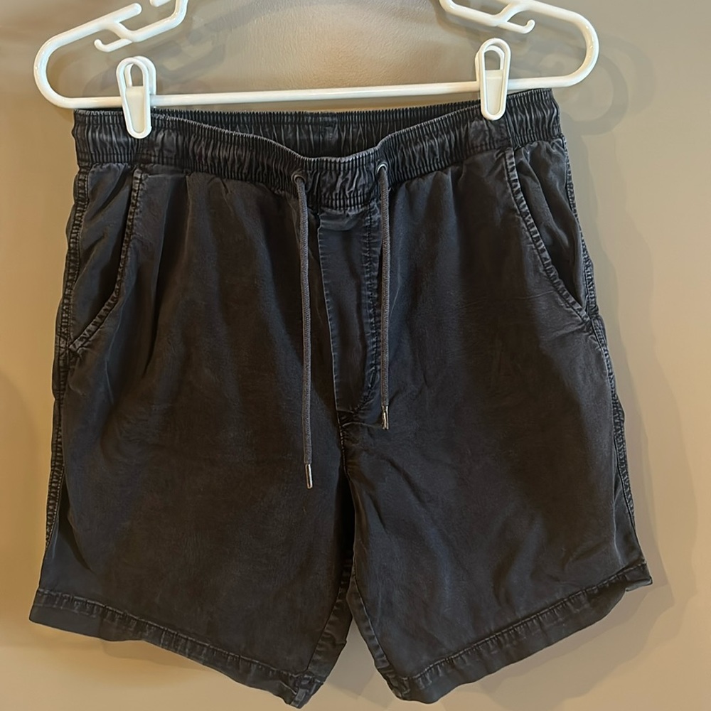 Men’s American Eagle, cotton shorts, drawstring waist, black, size small
